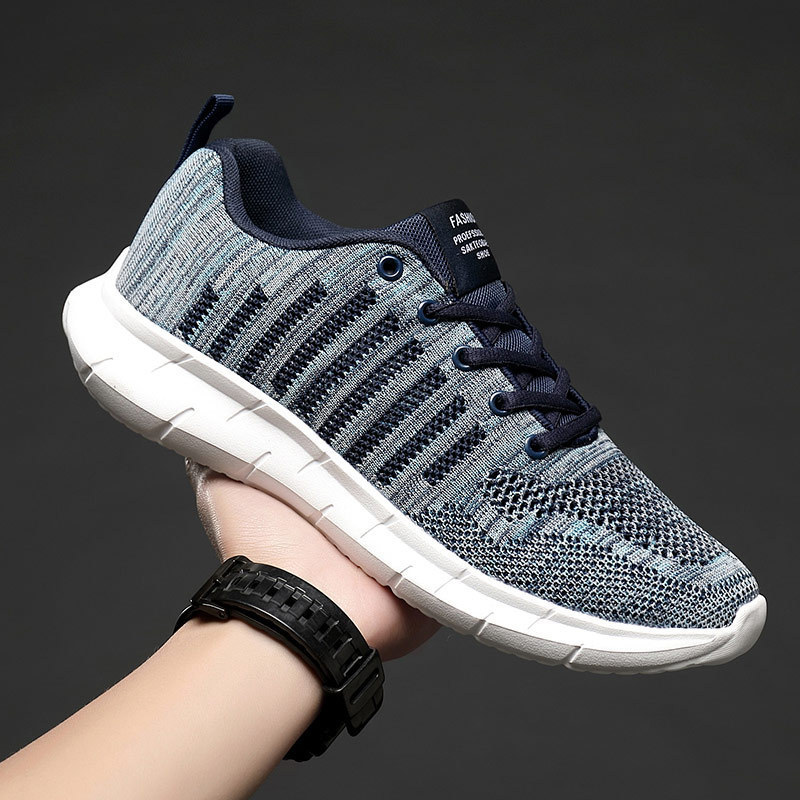 Flying Woven Sneakers Men s Breathable Running Shoes - Imagen 2