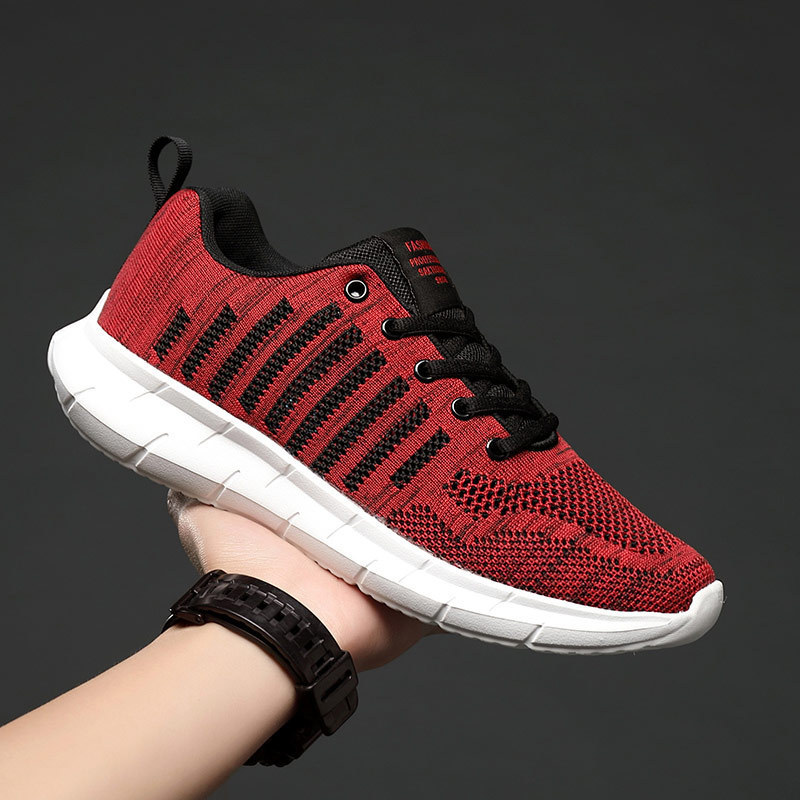 Flying Woven Sneakers Men s Breathable Running Shoes - Imagen 5