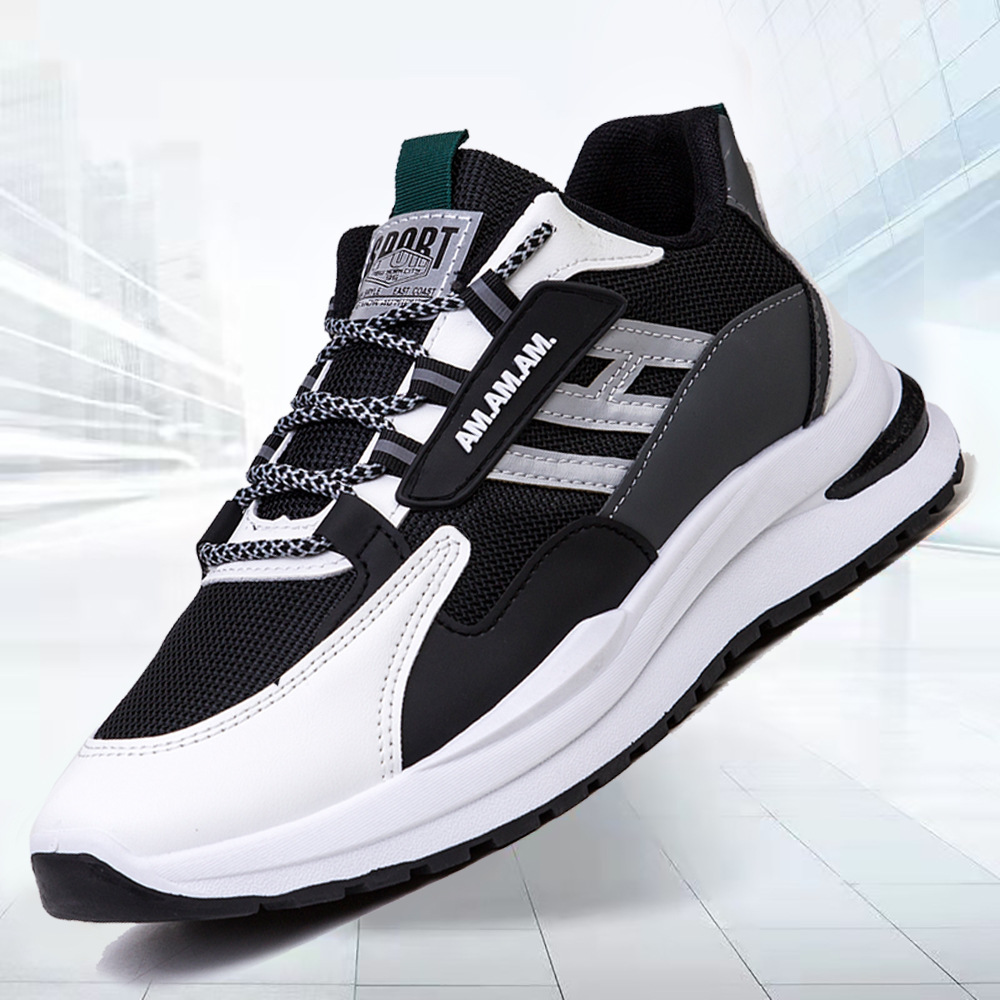 Men Sneakers White Sports Shoes Running Walking - Imagen 7