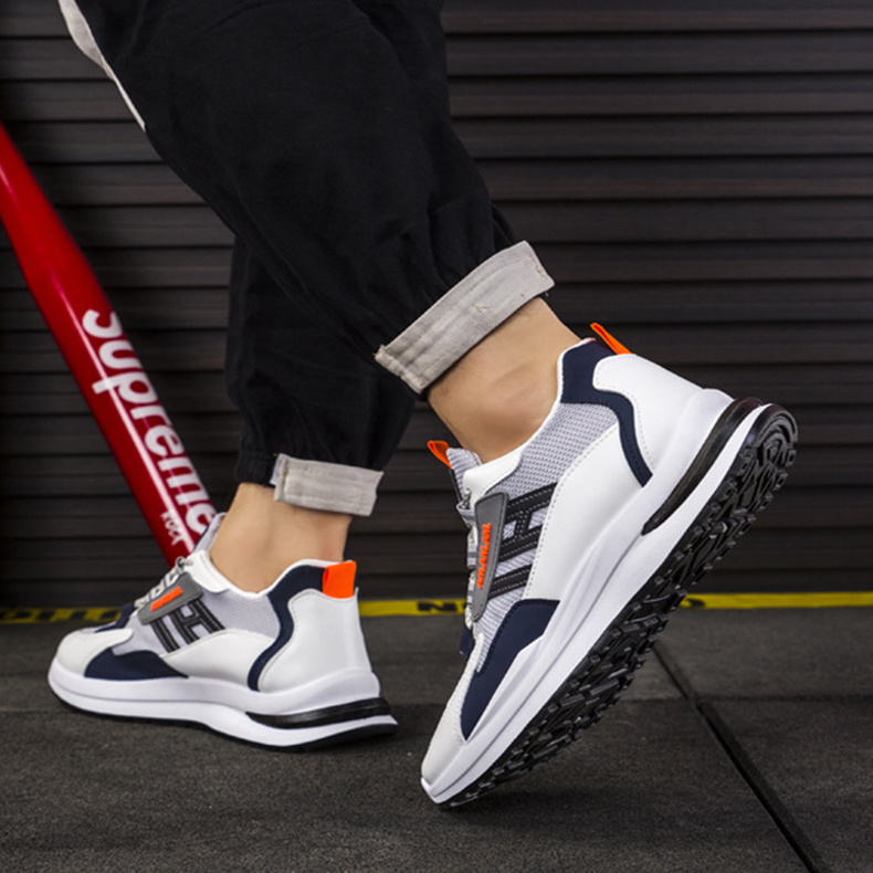 Men Sneakers White Sports Shoes Running Walking - Imagen 5