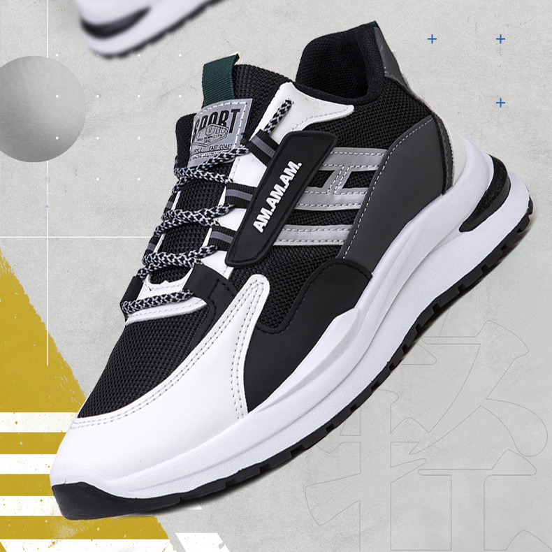 Men Sneakers White Sports Shoes Running Walking - Imagen 4