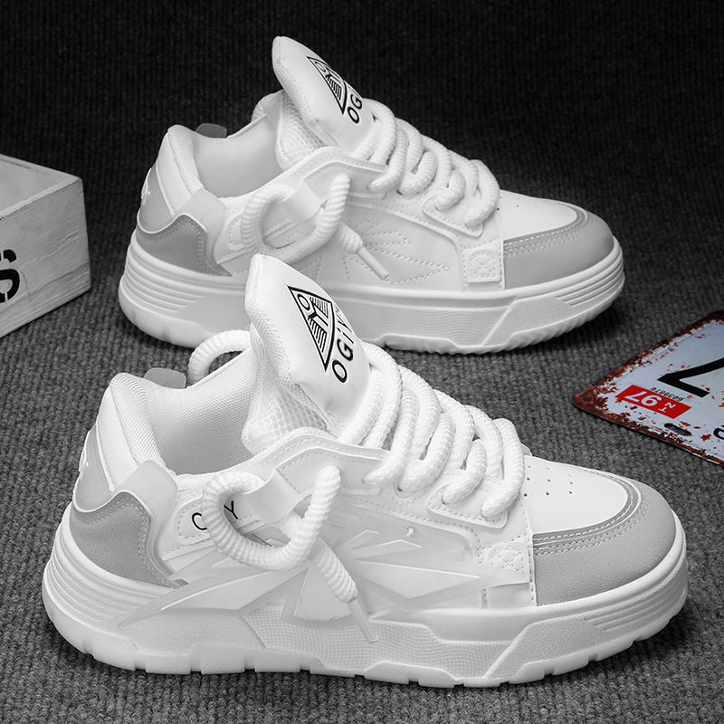 Niche Thick Bottom Trendy Men Harajuku European And American Increased By Clunky Sneakers - Imagen 3