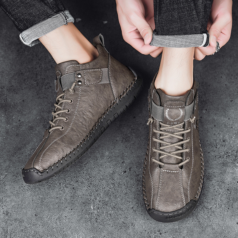 Fashion Men Sneakers Velcro Flats Shoes High Quality - Imagen 6