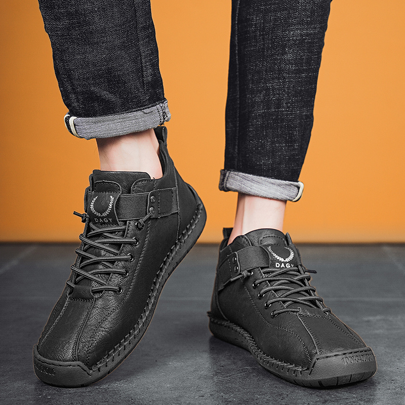 Fashion Men Sneakers Velcro Flats Shoes High Quality - Imagen 9