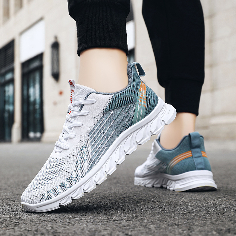 Men Sneakers Fashion Wavy Bottom Shoes Sport Running Walking Shoes - Imagen 5