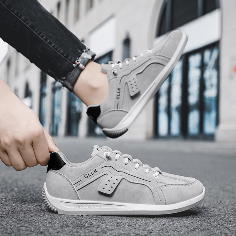 Fashion Skateboard Shoes Men Anti-skid Slip-on Flats Casual Lazy Shoes Outdoor Breathable Running Sports Sneakers - Imagen 4